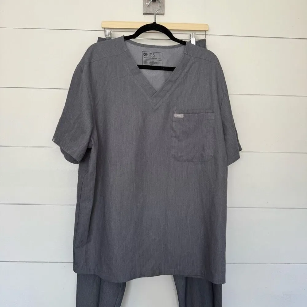 Figs Men’s XXL Top Large Jansen Scrub Bottoms Set